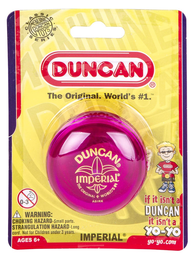 Duncan Toys Imperial Yo-Yo, Beginner Yo-Yo with String, Steel Axle and Plastic Body, Fuschia - Image 4